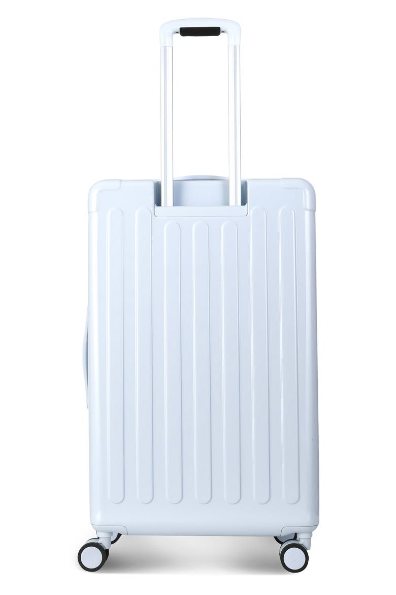 Nostos Glossy Large Spinner Suitcase, Alternate, color, AITHER BLUE