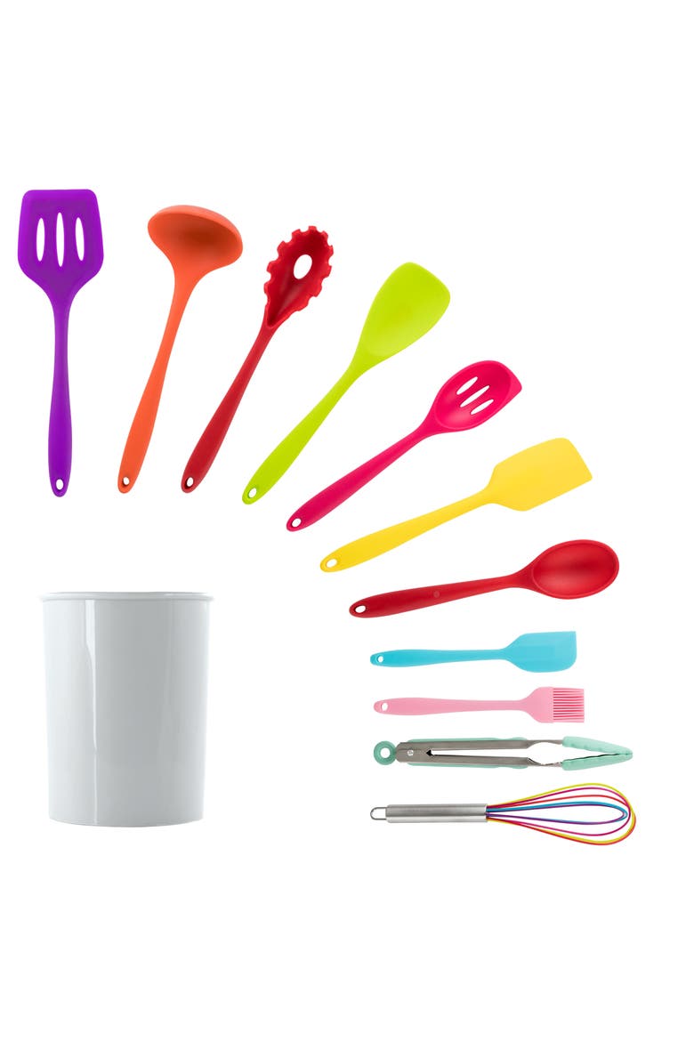 Silicone Cooking Utensils, Set of 12, Main, color, Multi