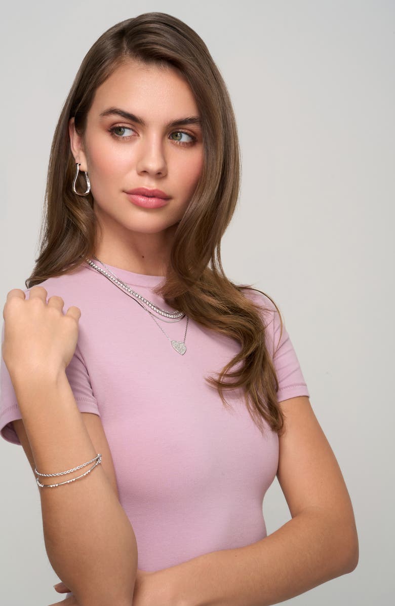 Bony Levy 14K Gold Twist Hoop Earrings, Alternate, color, 14K White Gold