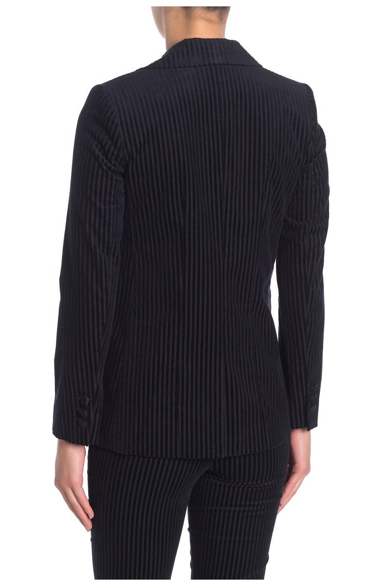 FRAME Velvet Textured Stripe Blazer, Alternate, color, 