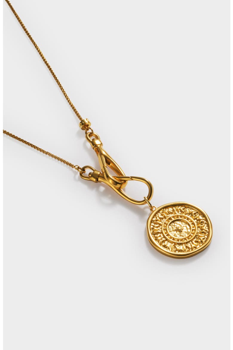 Ophena Necklace, Alternate, color, Gold