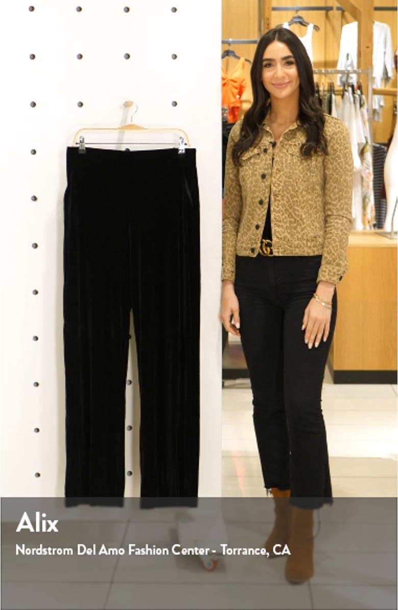 Wide Leg Velvet Trousers, sales video thumbnail