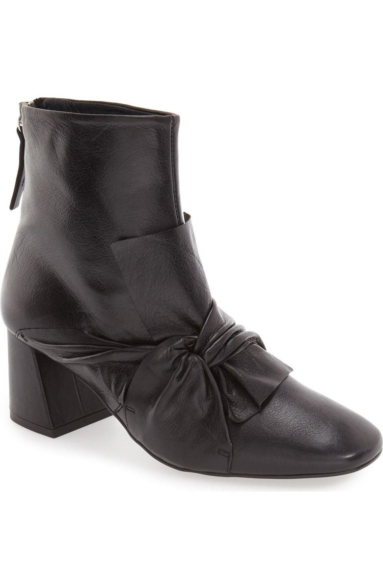 Topshop 'Marilyn' Square Toe Bow Bootie, Main, color,