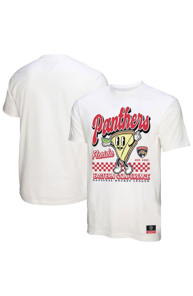 Mitchell & Ness Men's Mitchell & Ness White Florida Panthers Local Food T-Shirt, Alternate, color, White