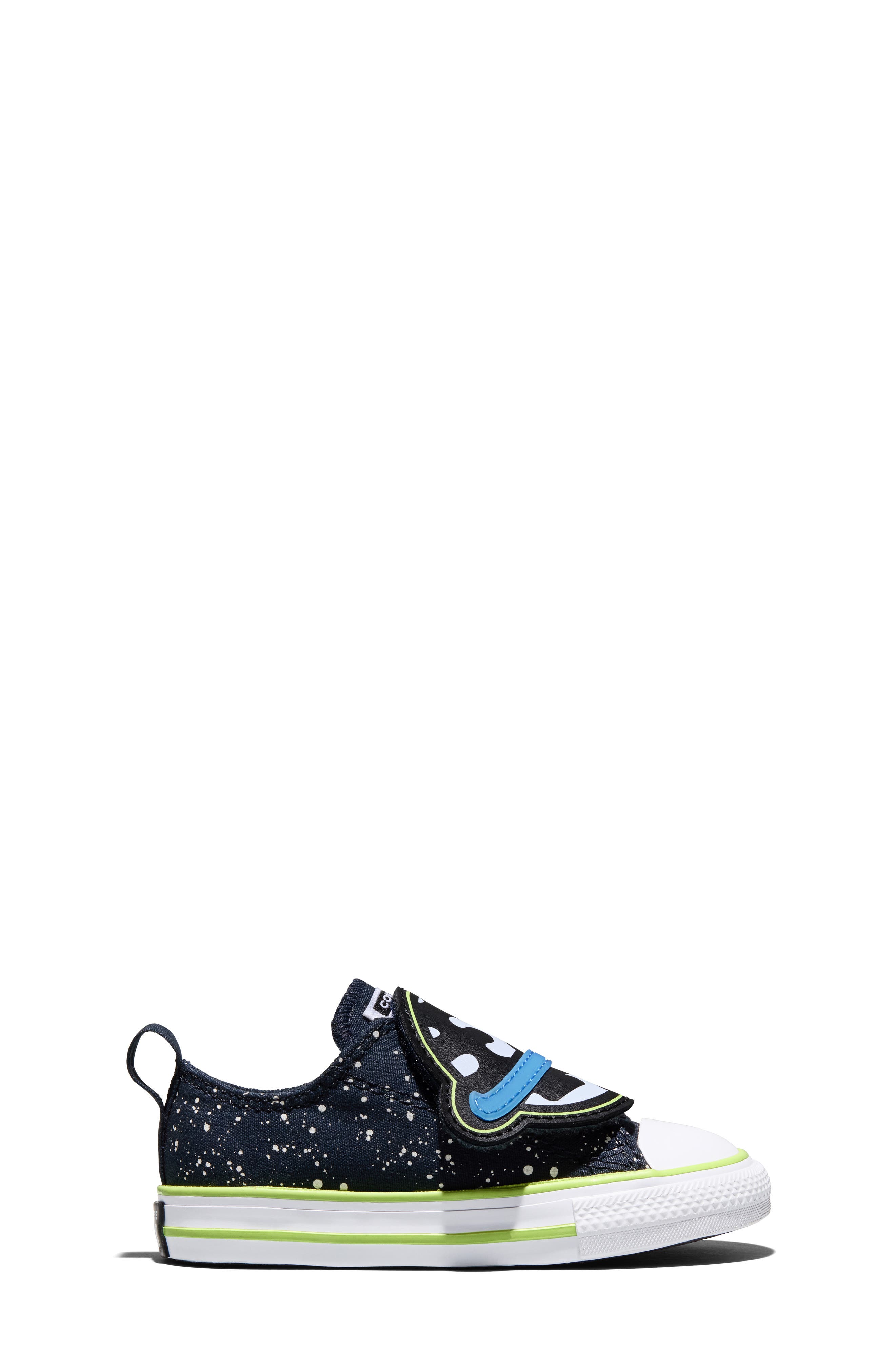 Kids' Chuck Taylor All Star One Strap Planet Sneaker, Alternate, color, OBSIDIAN/ NEON MANTIS/ WHITE