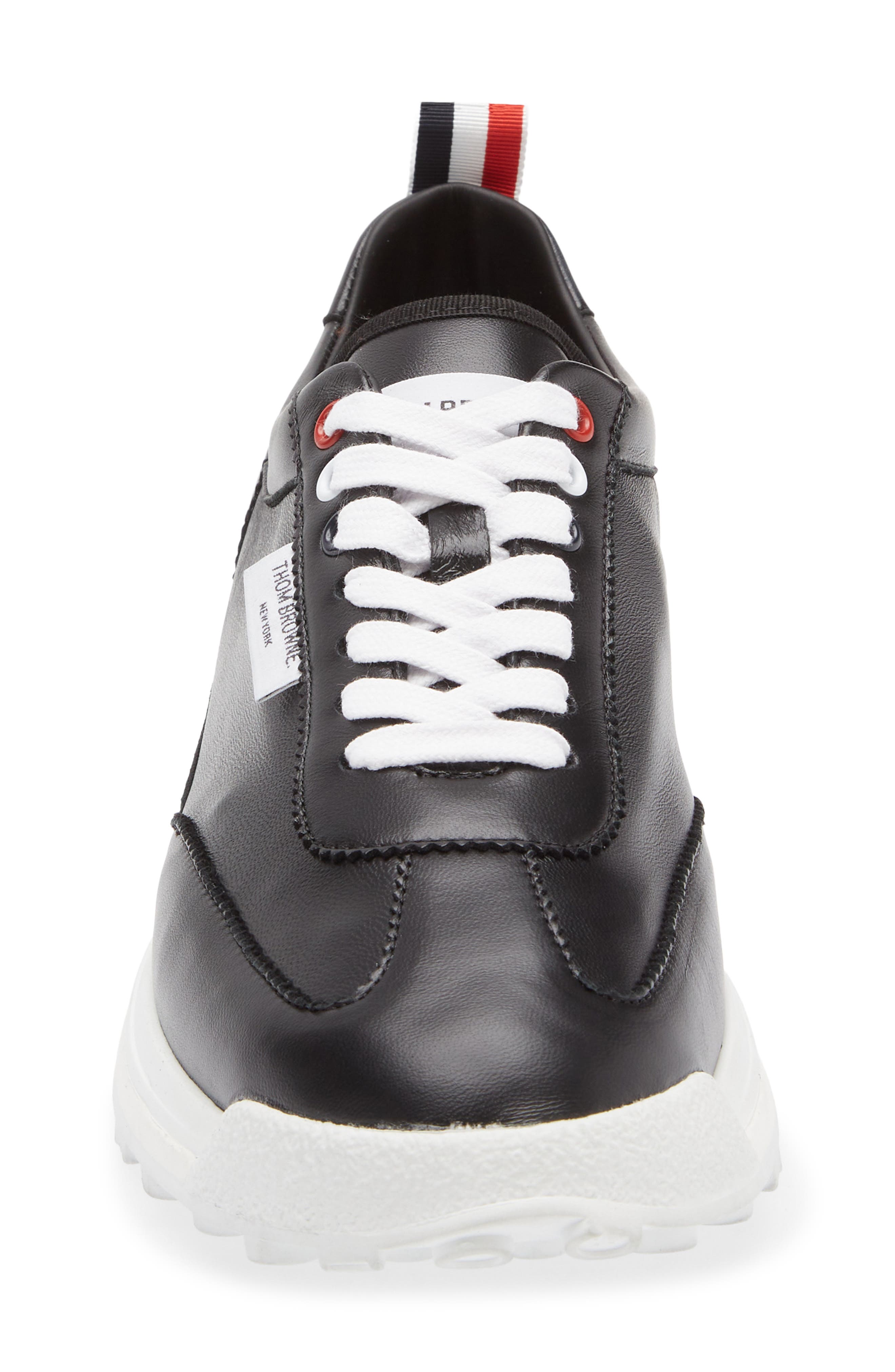 Thom Browne Soft Tech Running Shoe, Alternate, color, Black