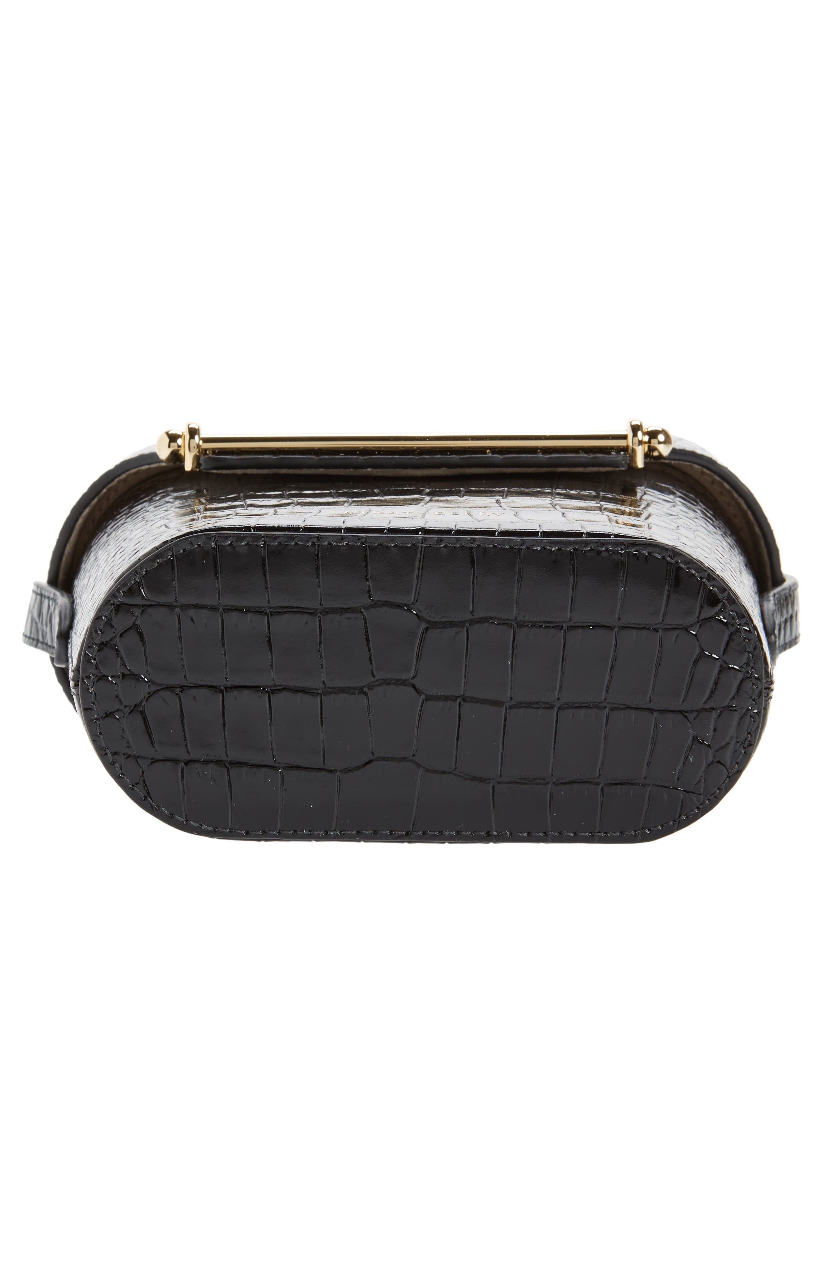 Strathberry Safari Croc Embossed Leather Crossbody Bag, Alternate, color, 