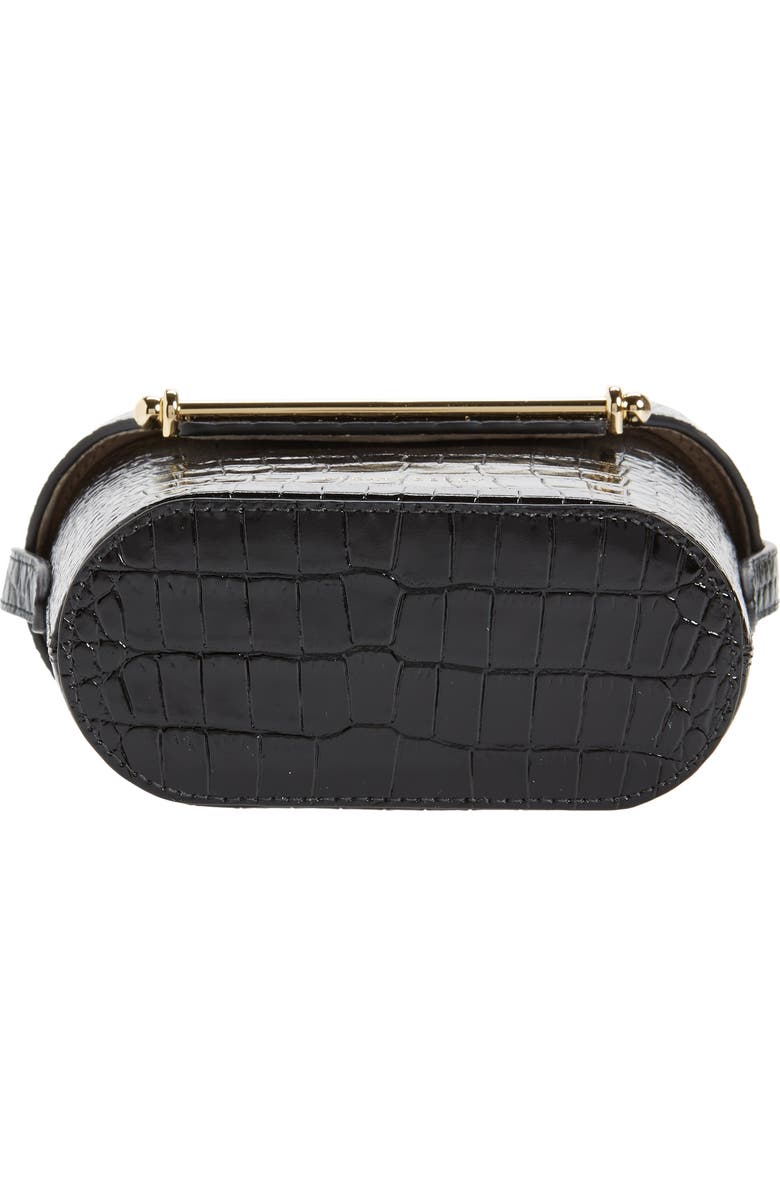 Strathberry Safari Croc Embossed Leather Crossbody Bag, Alternate, color,