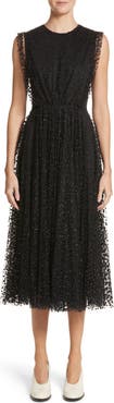 CO Sparkle Dot Tulle Midi Dress