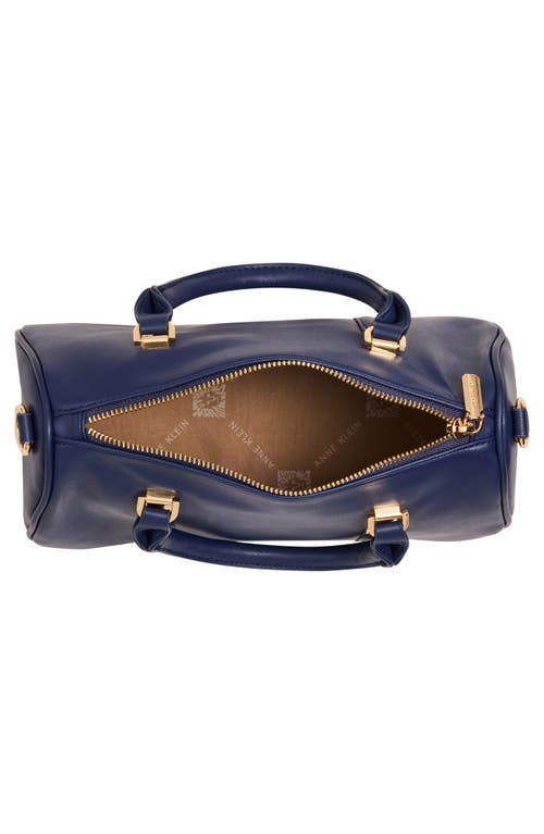 Anne Klein Midi Top Handle Satchel In Blue