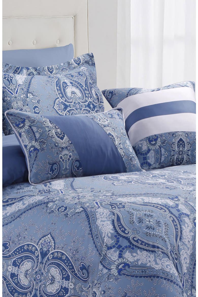 Atlantis Cotton Duvet Cover & Sham Set, Alternate, color, BLUE