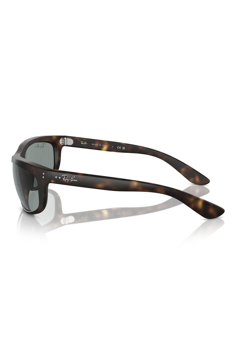 62mm Oversize Rectangular Sunglasses, Alternate, color, HAVANA