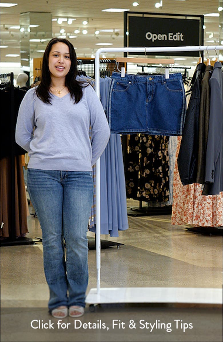 3-Stripes Denim Miniskirt, sales video thumbnail