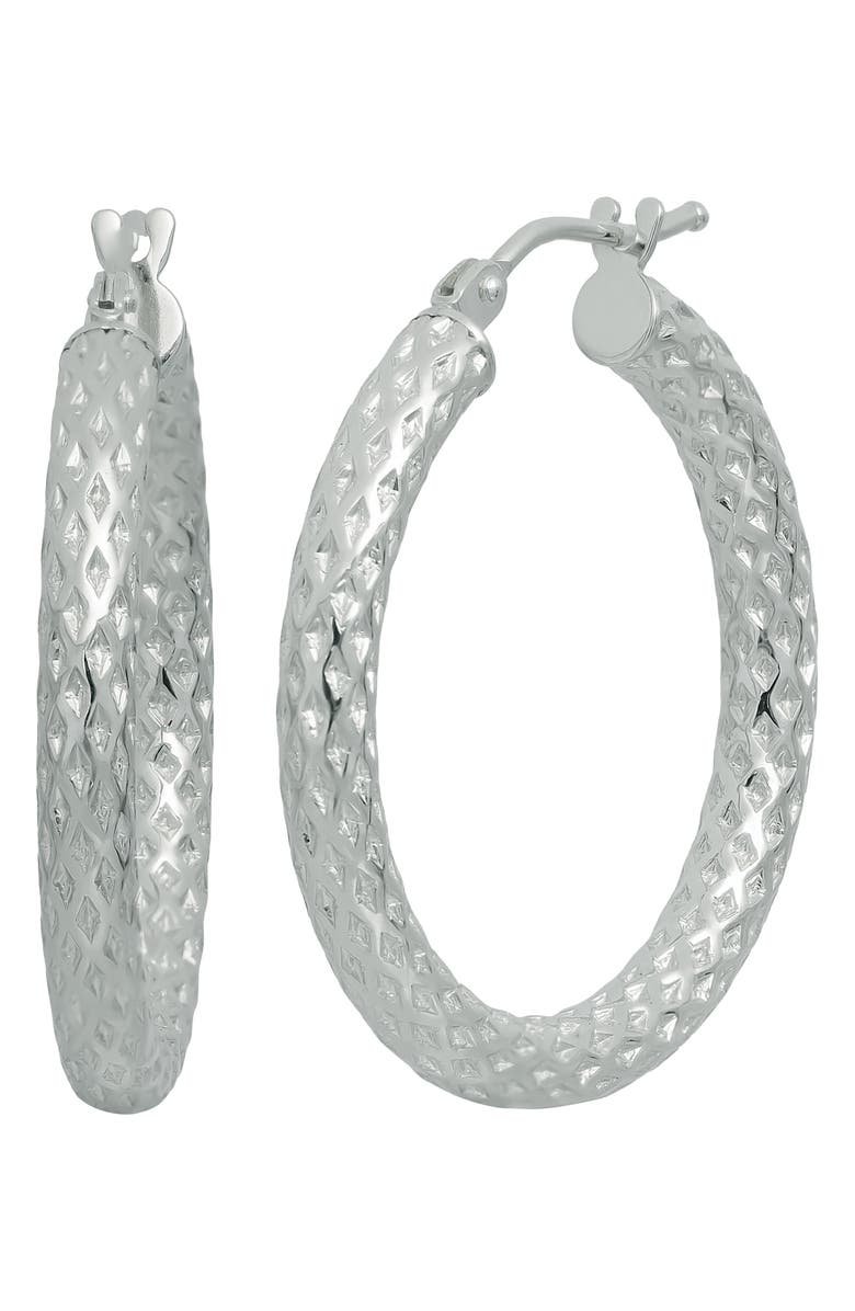 Bony Levy 14K Gold Faceted Hoop Earrings, Main, color, 