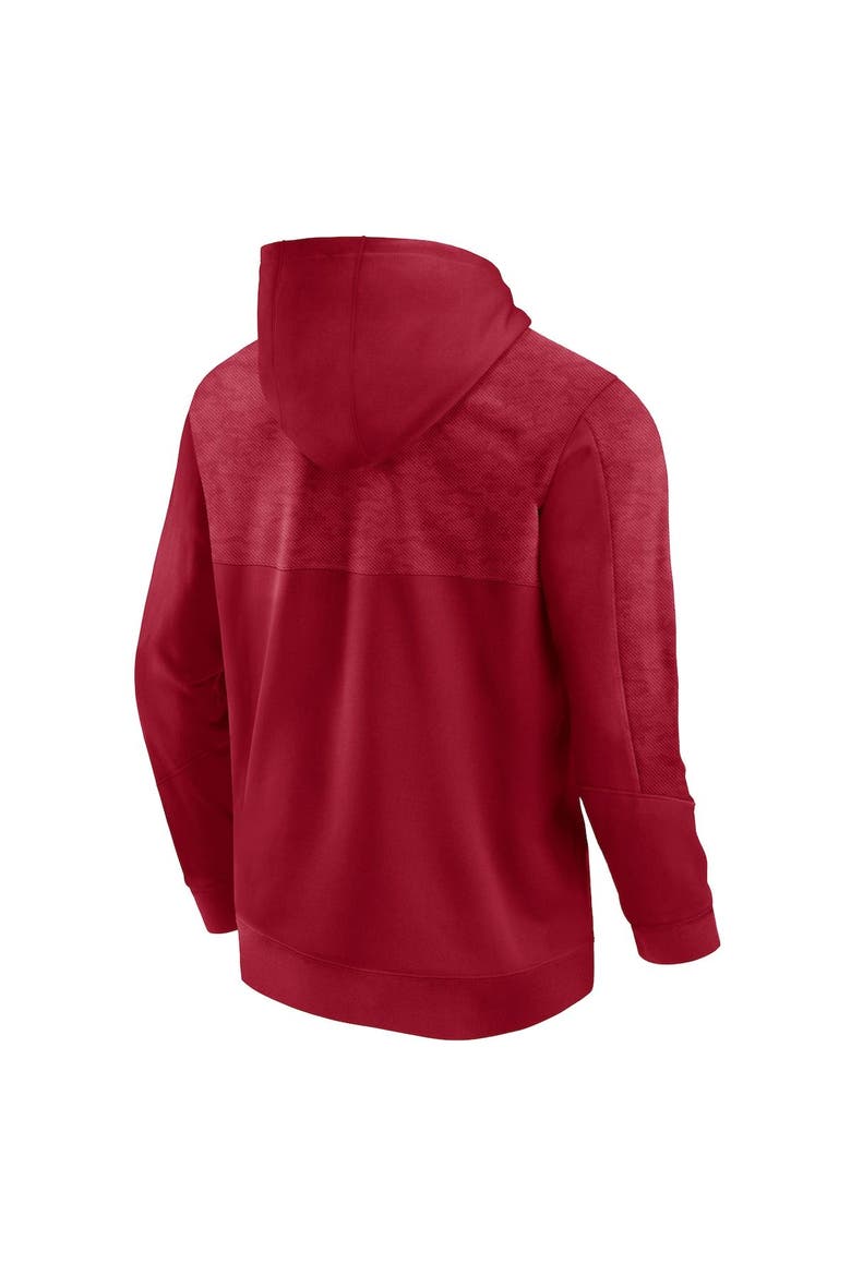 Men's Fanatics Branded Crimson Oklahoma Sooners Defender Pullover Hoodie, Alternate, color, Crimson