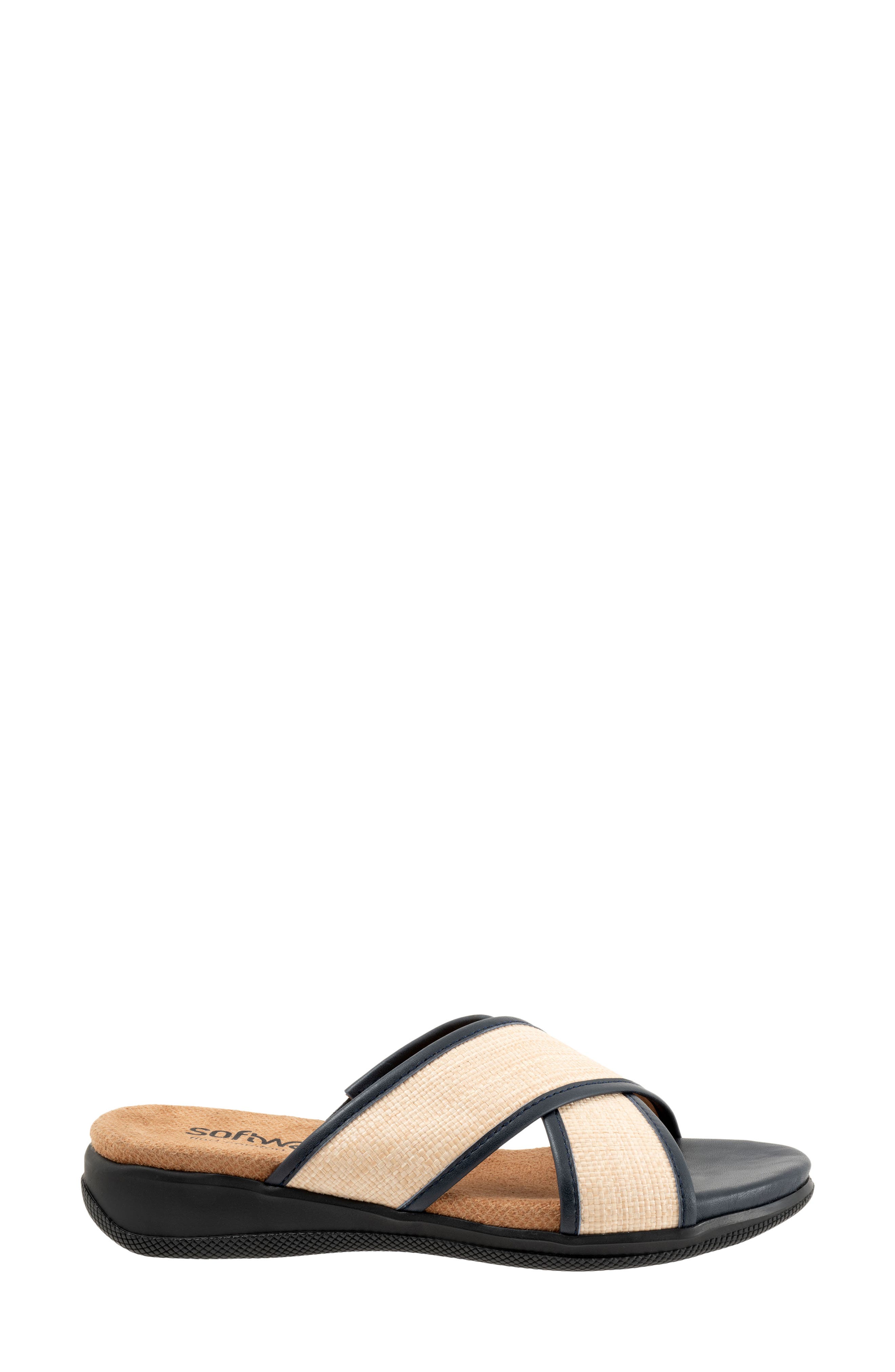 SoftWalk<sup>®</sup> Tillman 6.0 Slide Sandal, Alternate, color, Navy