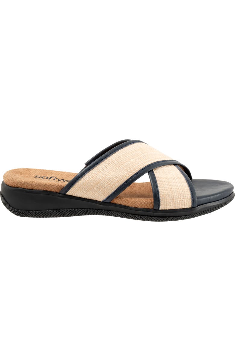 SoftWalk<sup>®</sup> Tillman 6.0 Slide Sandal, Alternate, color, Navy