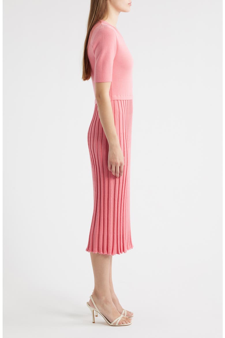 The Vesper Knit Midi Dress, Alternate, color, DRAGONFRUIT