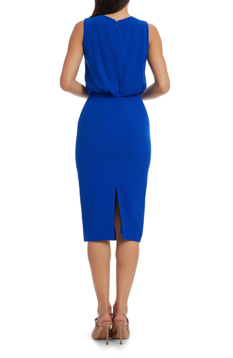 Dress the Population Amada Sheath Dress, Alternate, color, Electric Blue