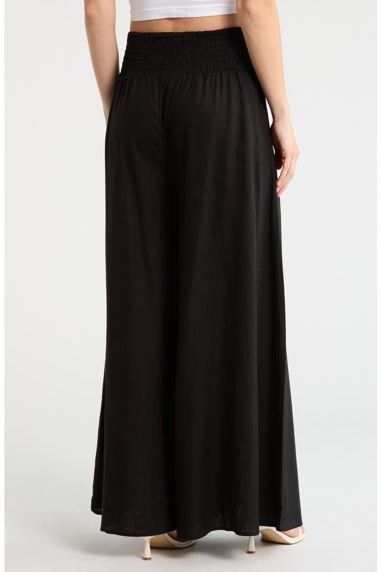 Wide Leg Pants, Alternate, color, RICH BLACK