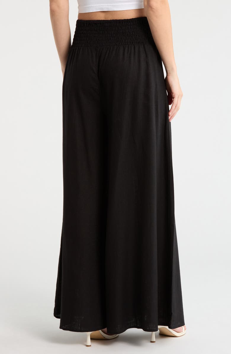 Vince Camuto Wide Leg Pants, Alternate, color, Rich Black
