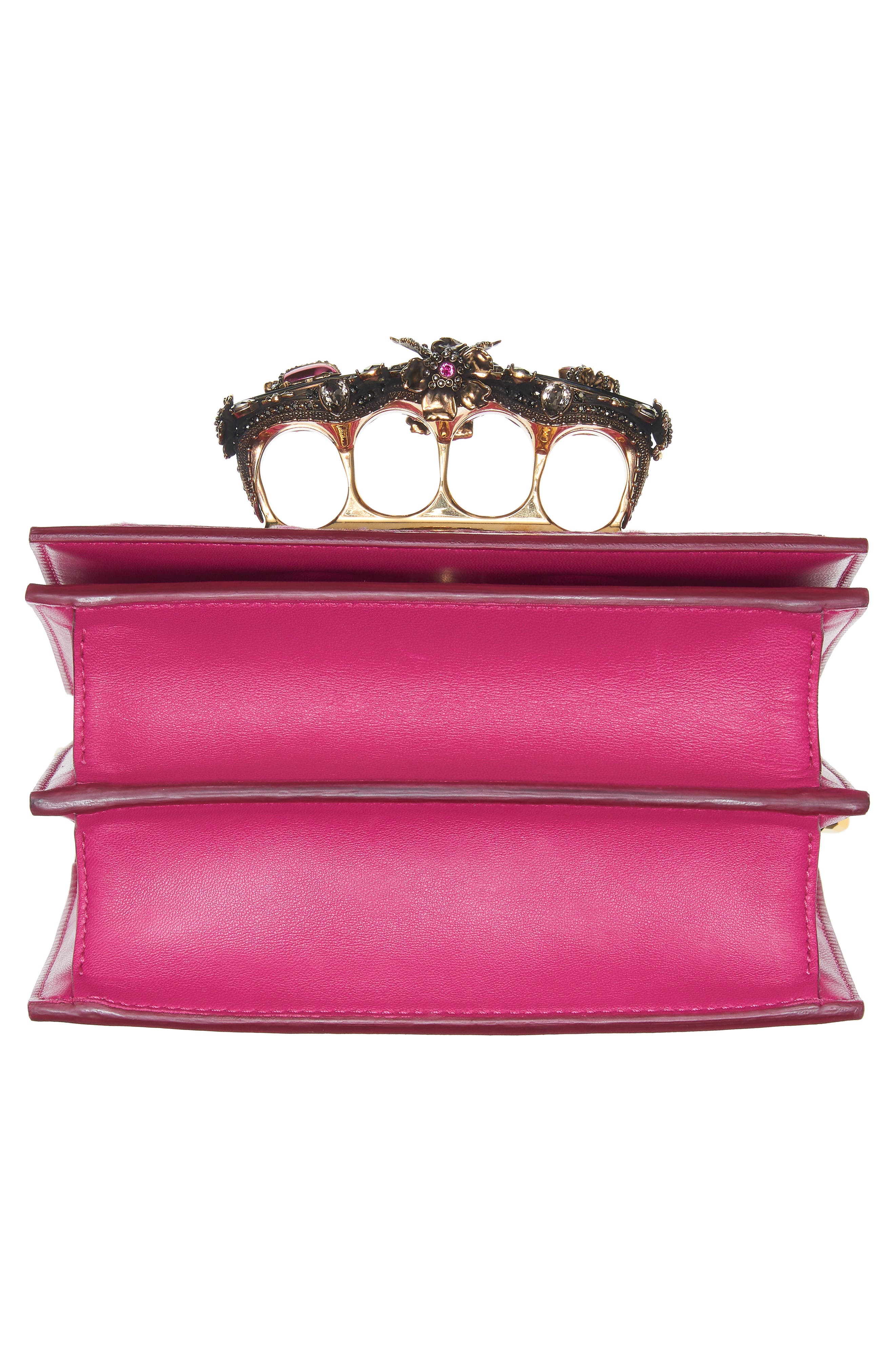 McQueen Alexander McQueen Small Butterfly Knuckle Shoulder Bag, Alternate, color, 