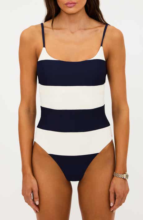 Calista Stripe One-Piece Swimsuit