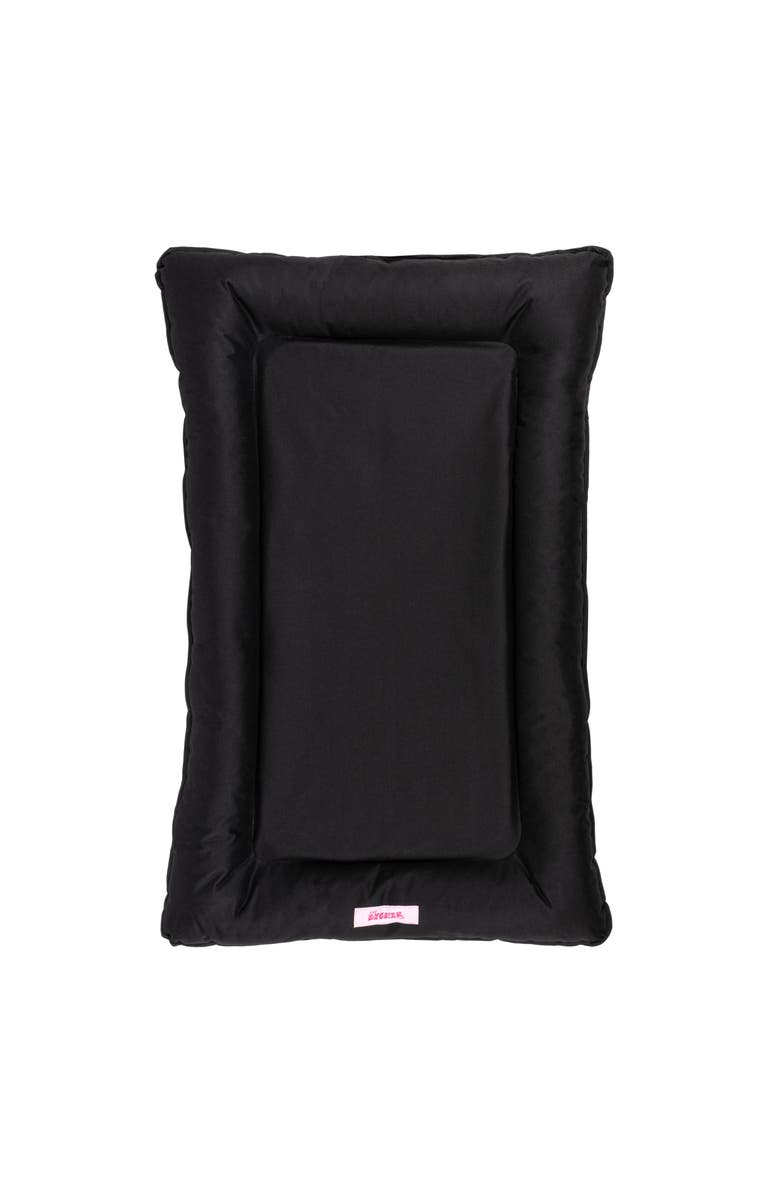 The Licker Store Archie Traditional Oxford Waterproof Indoor/Outdoor Hand-Washable Memory Foam Camping Pet Bed, Alternate, color, Black