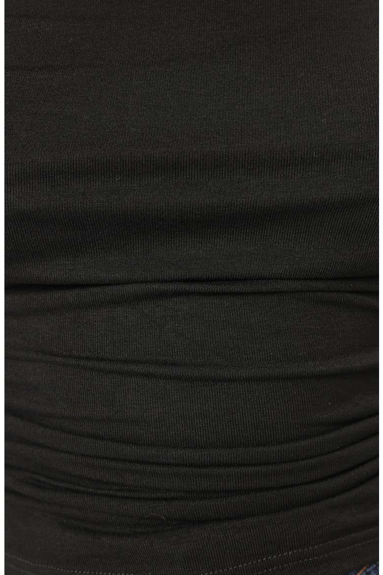 Lanna Off the Shoulder Top, Alternate, color, BLACK