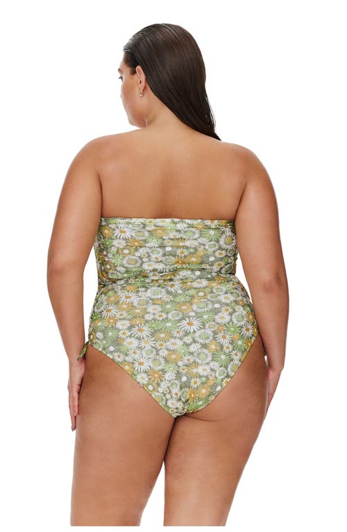 Flirtt Gottex Gardenia Bandeau One Piece In Green