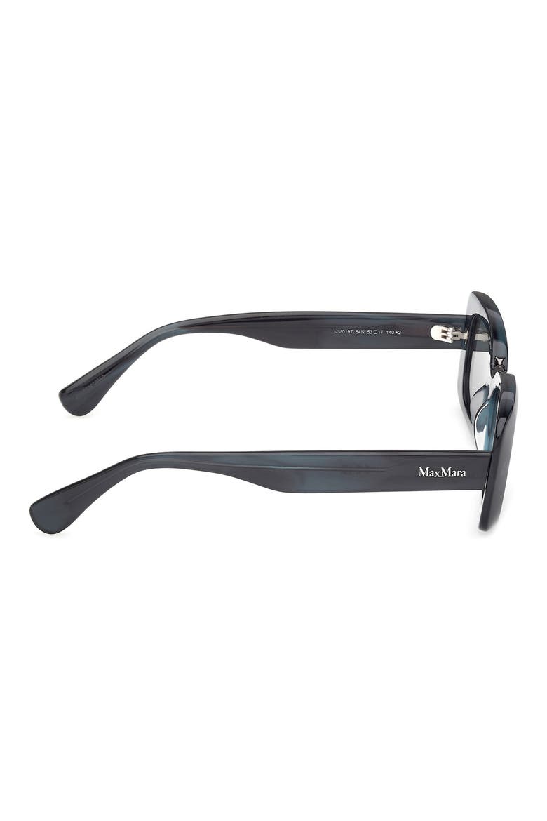 53mm Rectangular Sunglasses, Alternate, color, STRIPED GUNMETAL / MINT