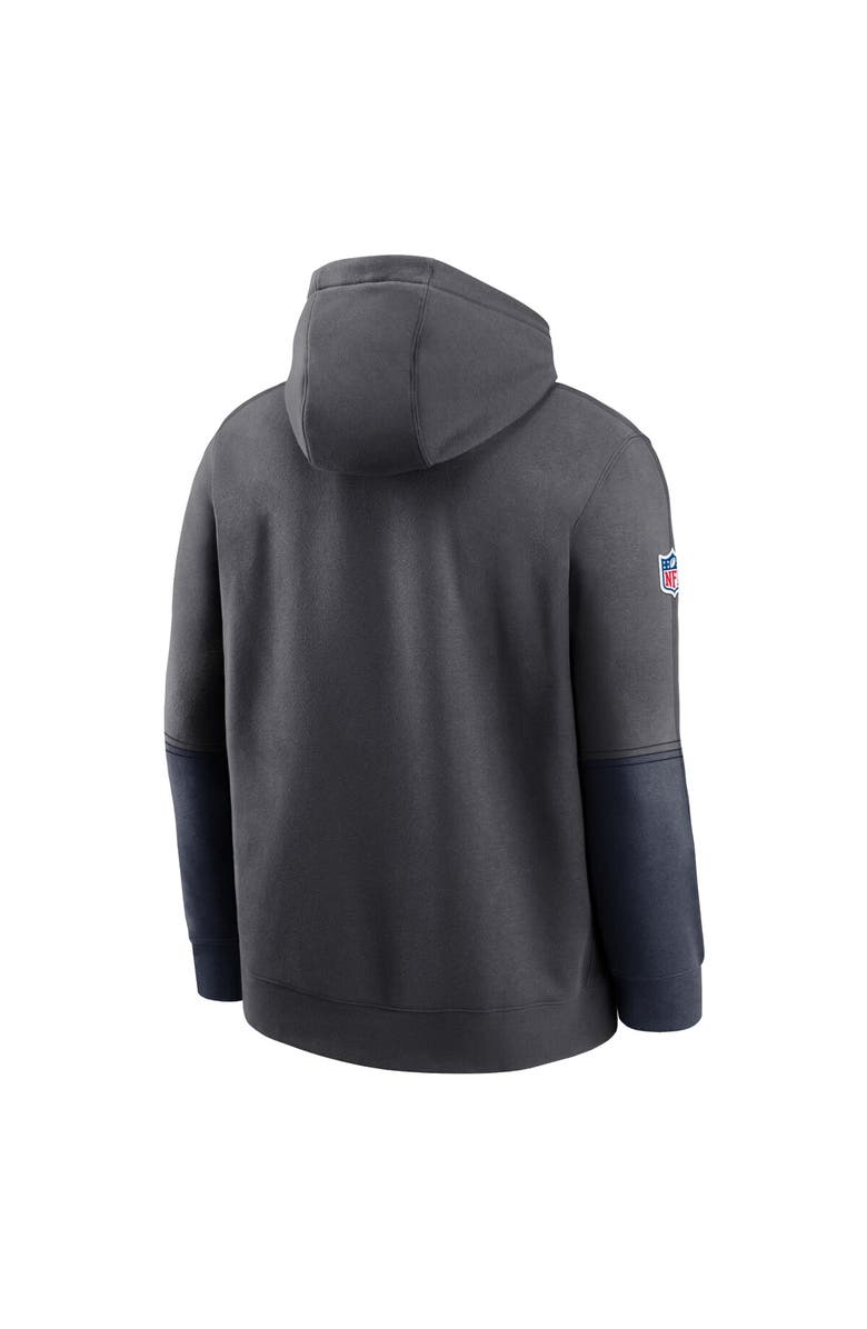 Nike Men's Nike Anthracite Chicago Bears 2024 Sideline Club Pullover Hoodie, Alternate, color, 