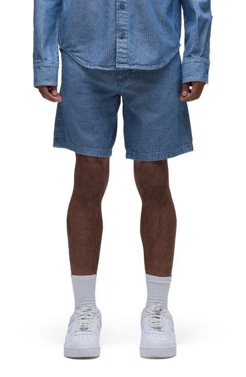 Venice Ribbed Cotton Herringbone Chino Shorts
