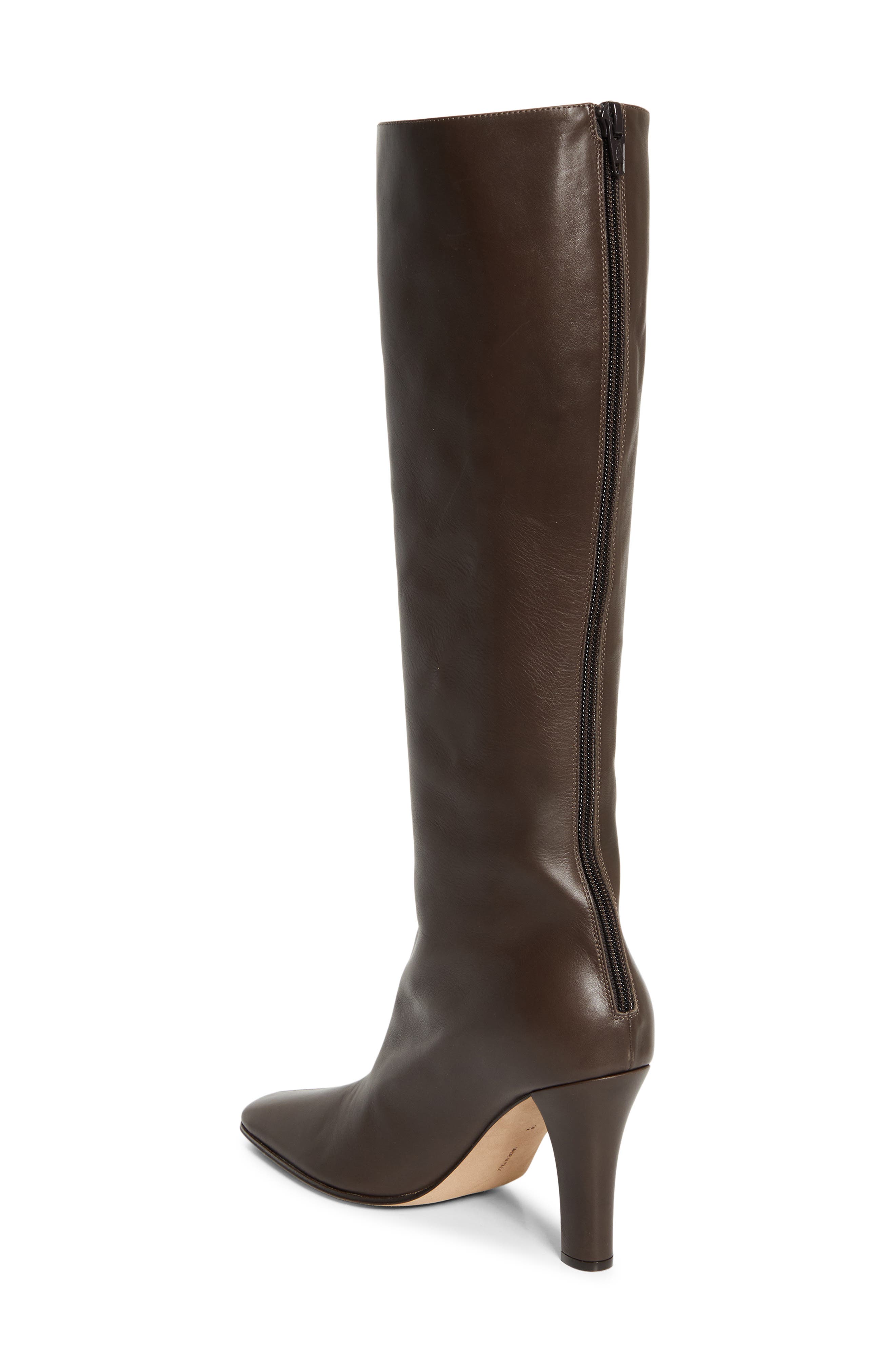 The Row Mona Knee High Boot, Alternate, color, Vintage Brown