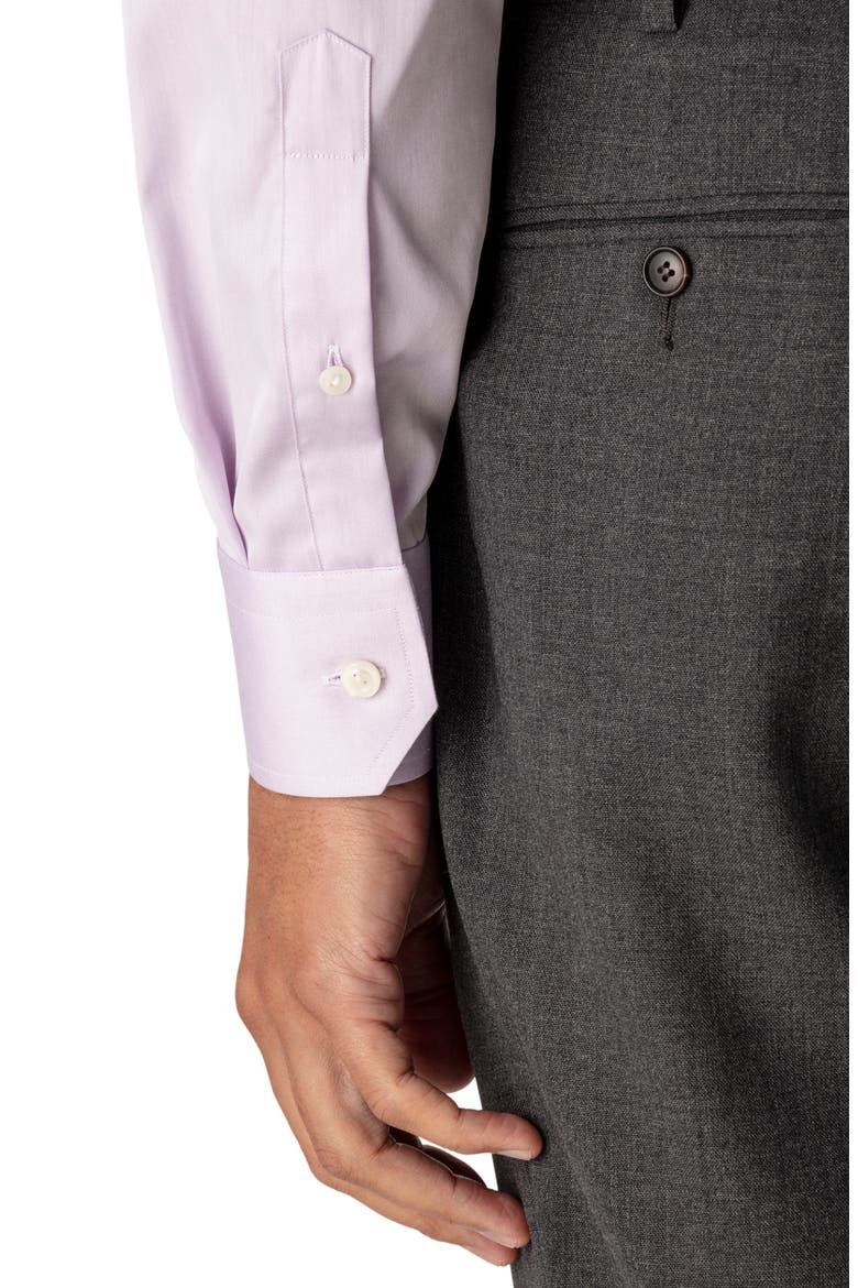 Contemporary Fit Twill Dress Shirt, Alternate, color, PURPLE