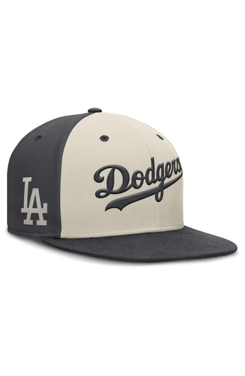 Nike Men's Nike Cream Los Angeles Dodgers Dri-FIT True Fitted Hat, Main, color, Cream