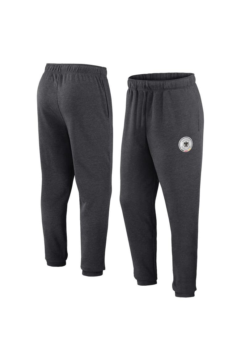 Men's Fanatics Branded Heather Charcoal Germany National Team From Tracking Sweatpants, Alternate, color, Heather Charcoal