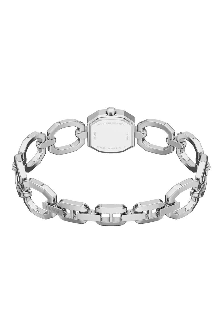 Harlow Mini Chain Link Bracelet Watch, 20mm, Alternate, color, SILVER