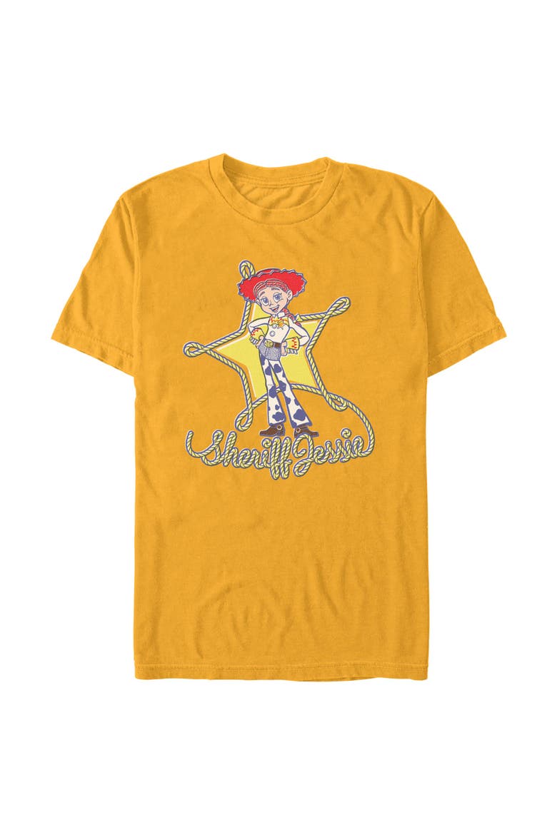 Men's Toy Story 5 Sheriff Jessie Icon  Graphic T-Shirt, Main, color, Gold