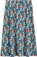 Seasalt Cornwall Rose Floral A-Line Skirt