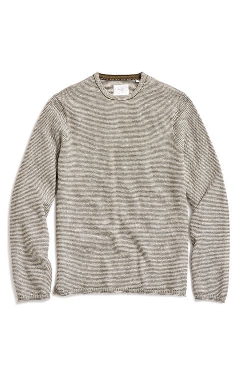 Tuck Stripe Crewneck Sweater