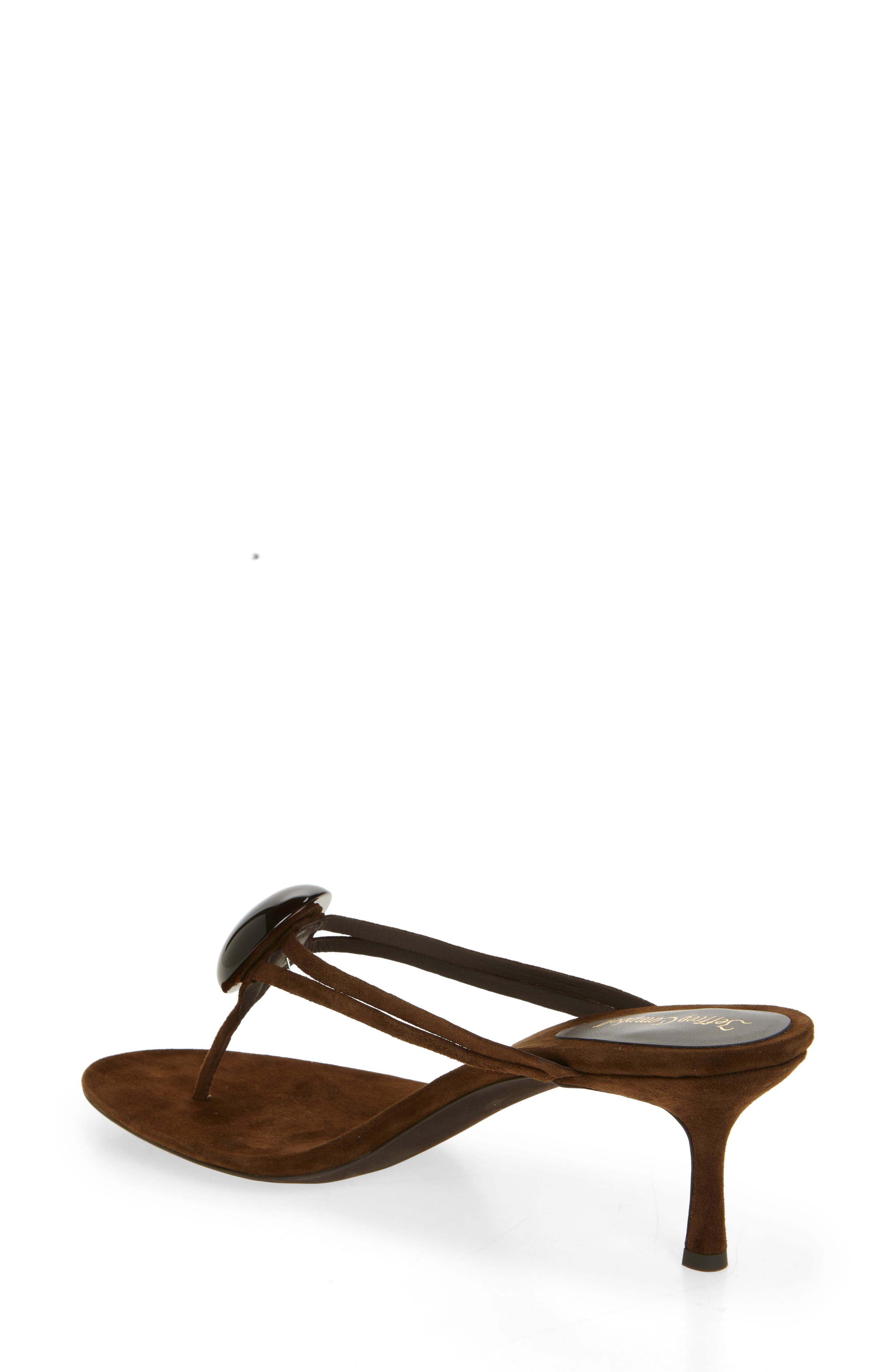Jeffrey Campbell Nimora Slide Sandal, Alternate, color, Brown Suede Combo