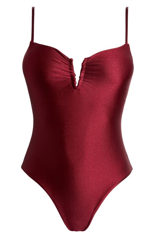 Boamar Lady One-piece Swimsuit In Wine