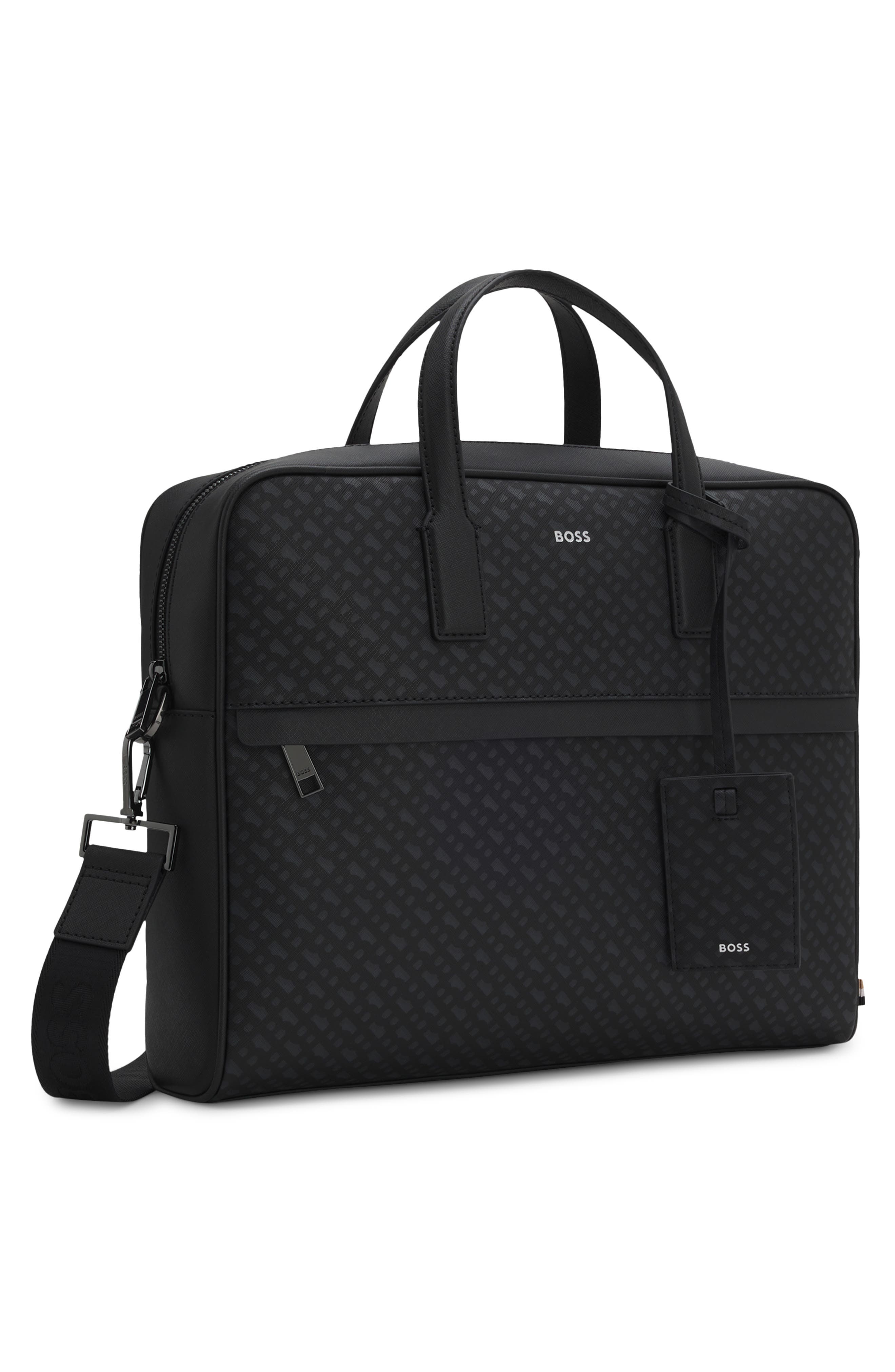 HUGO Zair Bonded Leather Document Case, Alternate, color, 