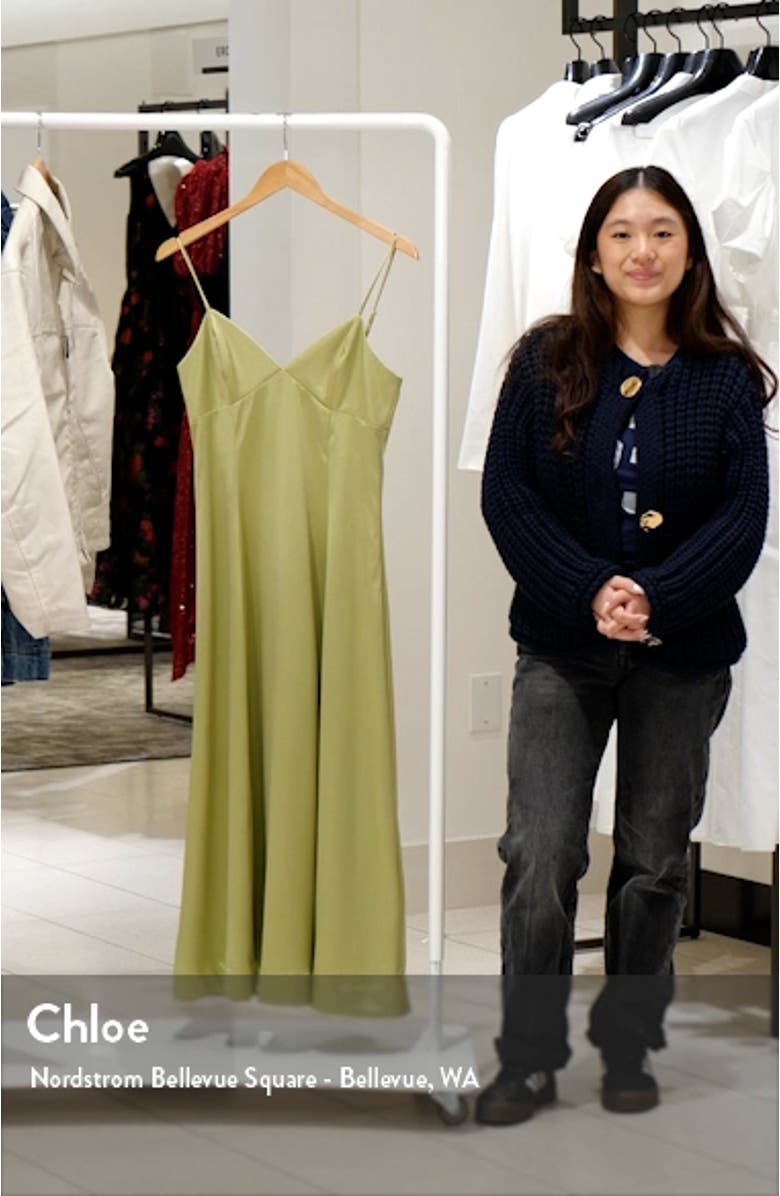 The Elodie Satin Dress, sales video thumbnail