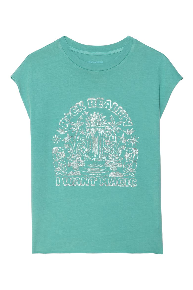 Cloe Embellished Tee, Alternate, color, BORNEO