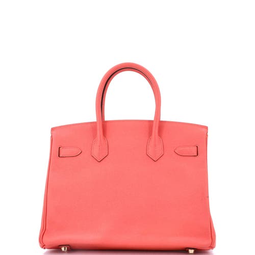 Pre-owned Hermes Hermes Birkin Handbag Red Epsom With Gold Hardware 30 In Red