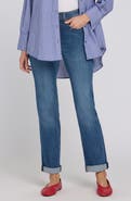 NYDJ Marilyn Triple Stitch High Waist Straight Leg Jeans