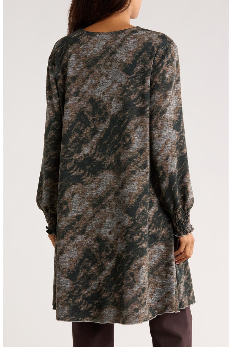 Long Sleeve Hacci Tunic Top, Alternate, color, GREY