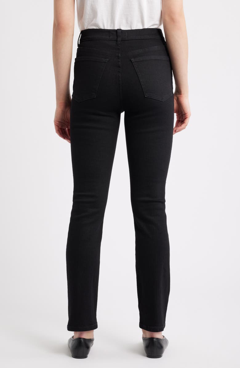 Madewell The Pencil High Waist Jeans, Alternate, color, Black Frost